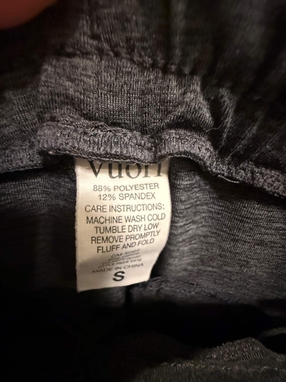 Vuori Charcoal Gray Men's Jogger Pants - Picture 3 of 3